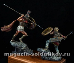 Сборная фигура из смолы Grico-Persian wars V BC (две фигуры), 75 mm. Mercury Models