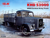 Сборная модель из пластика KHD S3000, немецкий армейский автомобиль IIМВ (1/35) ICM - фото