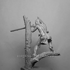 Сборная миниатюра из металла Ирокез (№4), стреляющий, 1750-60, 54 мм, Chronos miniatures