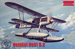 Сборная модель из пластика Самолёт Heinkel He-51 B.2 (1/48) Roden