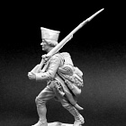 Сборная миниатюра из металла Рядовой мушкетерских полков на походе (2 головы), Россия 1799,54 мм, Chronos miniatures
