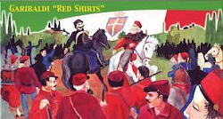 Солдатики из пластика Garibaldi «Red Shirts» 1/72 Lucky Toys