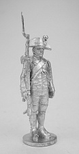 Сборная миниатюра из металла Сержант линейной пехоты в шляпе. Франция, 1802-1806 гг, 28 мм, Аванпост - фото