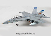 Масштабная модель в сборе и окраске Самолёт F/A-18C VWFA-225, 1:72 Easy Model - фото