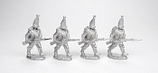 Сборные фигуры из металла Павловские гренадеры в атаке 1812 г. (набор из 4 шт), 28 мм STP-miniatures - фото