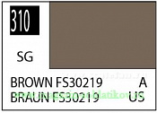 Краска художественная 10 мл. коричневая FS30219, полуглянцевая, Mr. Hobby. Краски, химия, инструменты - фото