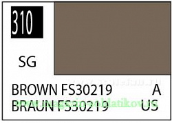 Краска художественная 10 мл. коричневая FS30219, полуглянцевая, Mr. Hobby