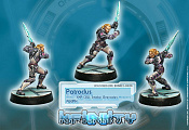 Сборная миниатюра из металла Патроклус (EXP CW, Smoke grenades) Infinity - фото