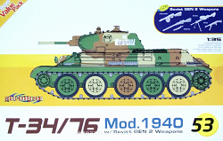 Сборная модель из пластика Д Танк T-34/76 мод. 1940 (1/35) Dragon