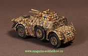 Масштабная модель в сборе и окраске Autoblindo AB43 203(i) Panzerspahwagen German Army, 1:72, WarMaster - фото