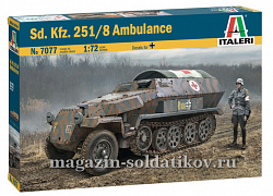 Сборная модель из пластика ИТ Бронетранспортер Sd.Kfz. 251/8 Ambulance (1/72) Italeri