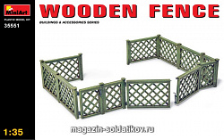 Сборная модель из пластика Деревянная ограда MiniArt (1/35)