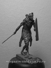 Сборная фигура из металла Древнеиндийский воин-кшатрий IV-II в. до н.э. 54 мм, Chronos miniatures - фото