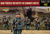 Солдатики из пластика French infantry in Summer Dress 1899-1902, (1:72), Strelets - фото