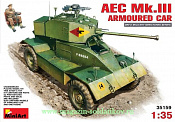 Сборная модель из пластика Британский бронеавтомобиль AEC Mk.III MiniArt (1/35) - фото
