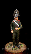 Сборная миниатюра из металла Унтер-офицер Лейб-гвардии Саперного батальона, 1:30, Оловянный парад - фото