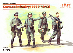 Сборные фигуры из пластика Немецкая пехота 1939-1942 гг. (1/35) ICM
