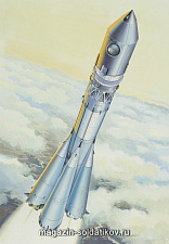 Сборная модель из пластика Ракета-носитель «ВОСТОК» (1/144) Восточный экспресс - фото