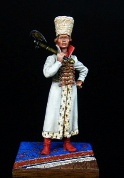 Сборная миниатюра из металла Телохранитель царя (Рында) XVI-XVII вв, 54 мм, Chronos miniatures