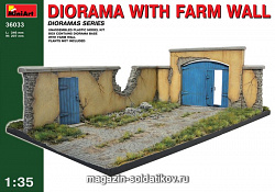 Сборная модель из пластика Диорама с воротами фермы MiniArt (1/35)