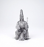 Миниатюра из олова Японский феодал (на шкуре тигра), 54 мм, Магазин Солдатики - фото