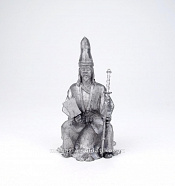 Миниатюра из олова Японский феодал (на шкуре тигра), 54 мм, Магазин Солдатики - фото