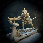 Сборная фигура из смолы Soon Spanish gunner 16c75 mm. Mercury Models - фото
