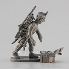 Сборная миниатюра из смолы Артиллерист с зарядным ящиком, Франция, 28 мм, Аванпост