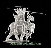 Миниатюра из металла Карфагенский боевой слон. 30 мм, Berliner Zinnfiguren - фото