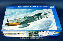 Сборная модель из пластика Самолёт Мессершмитт Bf109G-6 early, (1:24) Трумпетер