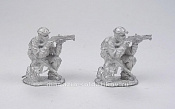 Сборные фигуры из металла Спецназовец с гранатометом (стрельба сидя), 2 фигуры, 28мм, Spectre miniatures - фото