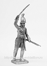 Миниатюра из олова 396 РТ Офицер добровольческого корпуса Крокова, 54 мм, Ратник - фото