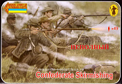 Солдатики из пластика Confederates Skirmishing(1/72) Strelets - фото