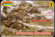 Солдатики из пластика Confederates Skirmishing(1/72) Strelets - фото