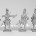 Сборные фигуры из смолы Гренадеры Петра I (набор 5 фигур), 28 мм, Кордегардия (Москва)