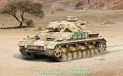 Сборная модель из пластика ИТ Танк Pz.Kpfw.IV Ausf.F1/F2 (1/35) Italeri - фото