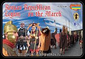 Солдатики из пластика Римский республиканский легион на марше (1/72) Strelets - фото