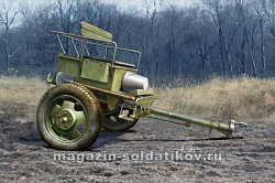 Сборная модель из пластика Передок орудия советский 52-Р-353М мод.1942 (1:35) Трумпетер