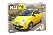 Сборная модель из пластика ИТ Автомобиль FIAT 500 ( 2007) (1/24) Italeri - фото