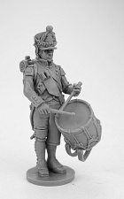 Сборная миниатюра из смолы Барабанщик в кивере. Франция, 1807-1812 гг, 28 мм, Аванпост - фото
