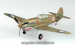 Масштабная модель в сборе и окраске Самолёт «Томагавк» Р-40. 1:72 Easy Model