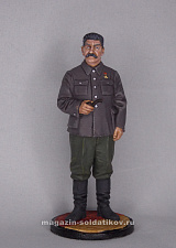 Миниатюра в росписи И.В. Сталин, 1939-43 гг. СССР, 1:32, Сибирский партизан - фото