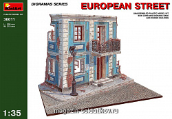 Сборная модель из пластика Европейская улица MiniArt (1/35)