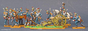 Миниатюра из металла Французская пешая артиллерия, 1810-1812 гг 30 мм, Berliner Zinnfiguren - фото