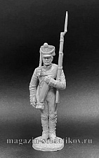 Сборная миниатюра из металла Русский мушкетер (или егерь) армейской пехоты, 1812, 54 мм, Chronos miniatures - фото