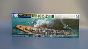 Aoshima 052662 Waterline Series No HMS Dorsetshire Indian Ocean Raid 1/700 - фото