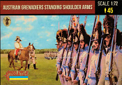Austrian Grenadiers Standing Shoulder Arms (1/72) Strelets - фото