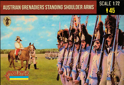 Austrian Grenadiers Standing Shoulder Arms (1/72) Strelets