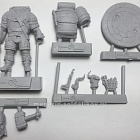 Сборная фигура из металла Стимпанк: боевой карлик-инженер, 54 мм, Chronos miniatures