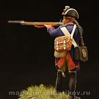 Сборная миниатюра из металла Прусский мушкетер 34-го пехотного полка, Семилетняя война, 54 мм, Chronos miniatures